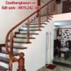 Cầu thang lan can kính tại Hà Nội