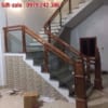 Cầu thang kính gỗ đẹp Hà Nội, Lan can cầu thang Hà Nội