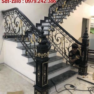 Cầu thang sắt, lan can sắt. Cầu thang sắt nghệ thuật, lan can sắt nghệ thuật