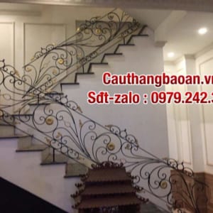 Cầu thang sắt đẹp tại Hà Nội, Cầu thang lan can sắt nghệ thuật
