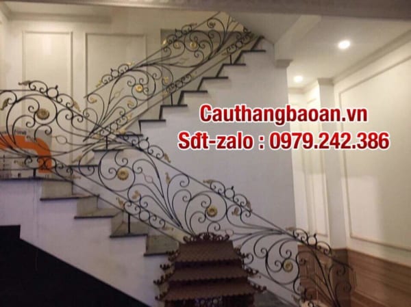 Cầu thang sắt đẹp tại Hà Nội, Cầu thang lan can sắt nghệ thuật