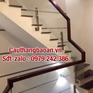 Cầu thang kính lan can kính tại Hà Nội, Cầu thang kính đẹp hiện đại