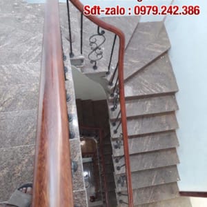 Cầu thang lan can sắt nghệ thuật, sắt mỹ thuật tại Hà Nội