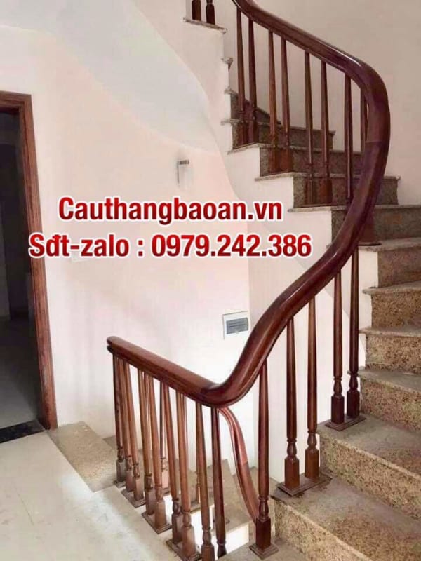 Mẫu cầu thang gỗ đẹp, Cầu thang gỗ tại Hà Nội
