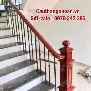 Lan can cầu thang sắt nghệ thuật tại Hà Nội
