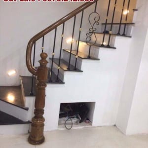 Cầu thang sắt gỗ, Cầu thang sắt nghệ thuật