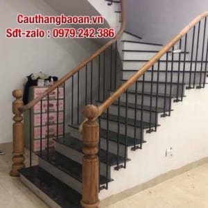 Cầu thang sắt gỗ đẹp, cầu thang sắt tại Hà Nội