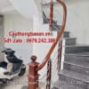 Cầu thang inox tay vịn gỗ đẹp nhất tại Hà Nội