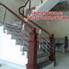 Báo giá cầu thang inox tay vịn gỗ