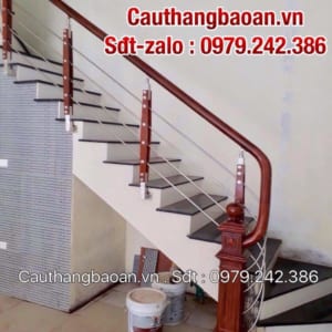 Cầu thang inox đẹp, Cầu thang inox gỗ đẹp nhất