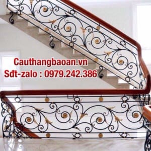 Báo giá cầu thang sắt nghệ thuật đẹp, Mẫu lan can cầu thang sắt nghệ thuật đẹp nhất tại Hà Nội