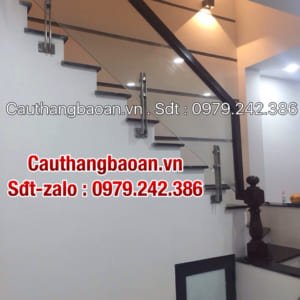 Cầu thang kính cường lực, Báo giá cầu thang gỗ kính cường lực