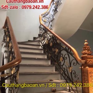Mẫu cầu thang sắt nghệ thuật tại Hà Nội, Lan can cầu thang sắt mỹ thuật đẹp