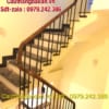 Cầu thang lan can sắt gỗ đẹp, Cầu thang sắt gỗ tại Hà Nội