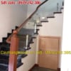 Cầu thang gỗ kính cường lực tại Hà Nội, Tổng hợp các mẫu cầu thang kính tay vịn gỗ đẹp nhất