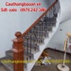 Cầu thang sắt đẹp tại Hà Nội, Lan can cầu thang sắt gỗ đẹp nhất