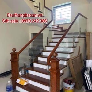 Xem ngay 868 mẫu lan can cầu thang kính tay vịn gỗ, Báo giá cầu thang lan can kính cường lực đẹp năm 2020-2021