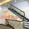 CẦU THANG SẮT TAY VỊN GỖ . MẪU CẦU THANG NGHỆ THUẬT ĐẸP TẠI HÀ NỘI