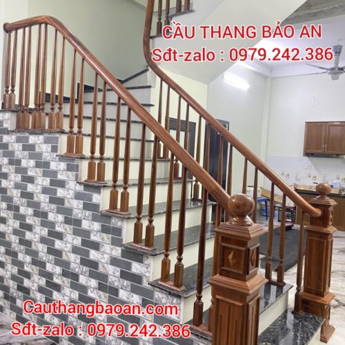 CẦU THANG GỖ TẠI HÀ NỘI . TAY VỊN CẦU THANG GỖ LIM NAM PHI ĐẸP