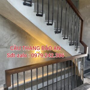 CẦU THANG SẮT GỖ ĐẸP TẠI HÀ NỘI. MẪU CẦU THANG SẮT ĐẸP NGHỆ THUẬT