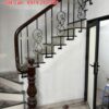 TAY VỊN CẦU THANG SẮT NGHỆ THUẬT. CẦU THANG SẮT ĐẸP TẠI HÀ NỘI