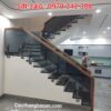 Cầu Thang Lan Can Kính Xám Khói . Tay Vịn Cầu Thang Kính Đẹp Tại Hà Nội